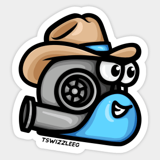 Turbo Snail - Yeet-Haw (Light Blue) Sticker